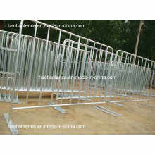 Hot Dipped Galvanized Crowd Control Barriers with Fixed Feet